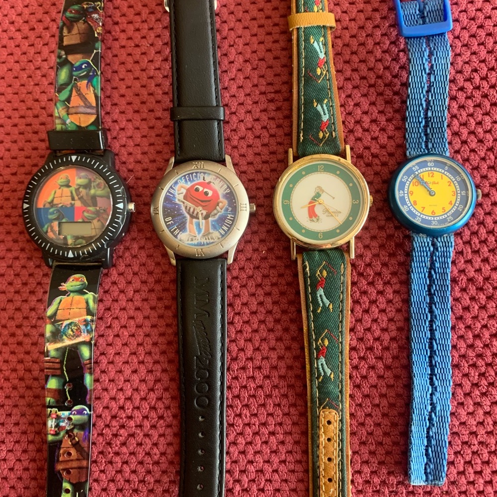 Set of 4 Novelty Character Watches
